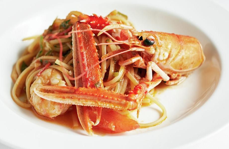 Locanda Locatelli signature dishes Fegato Grasso (Pan-fried Foie Gras)Linguine with LobsterVeal Chop with Sage Butter